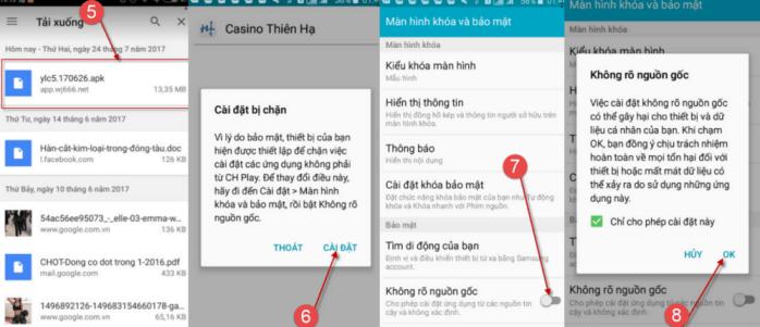 Bắt đầu cài đặt cho android Bắt đầu cài đặt cho android