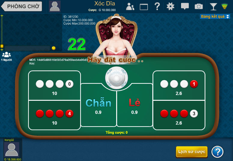 Cược thông minh khi chơi xóc đĩa online Cược thông minh