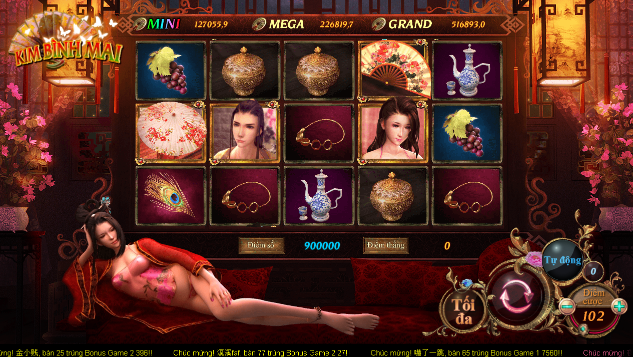 Giao diện game Kim Bình Mai Giao diện game Kim Bình Mai