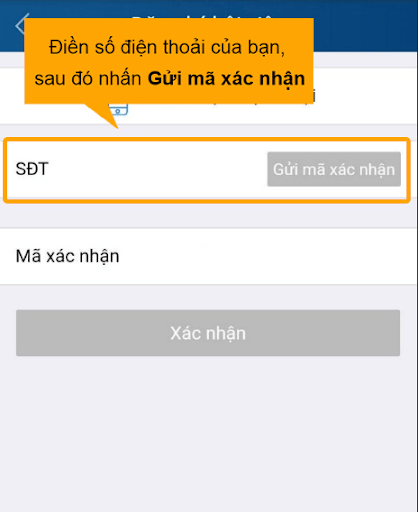 Nhập các thông tin cá nhân để đăng ký Nhập các thông tin cá nhân để đăng ký