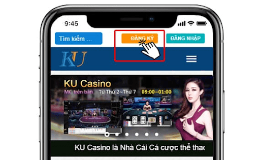 Nhấn nút đăng ký để tạo tài khoản Nhấn nút đăng ký để tạo tài khoản