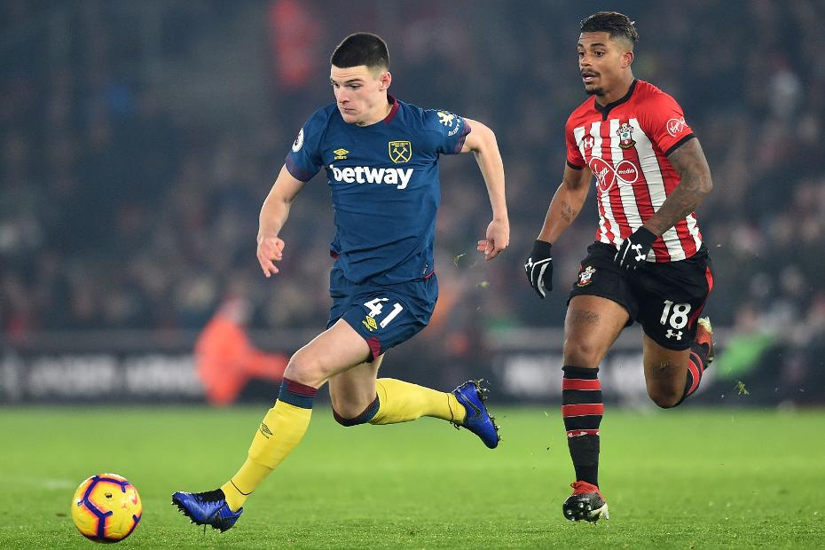 Declan Rice phong độ sa sút Declan Rice phong độ sa sút