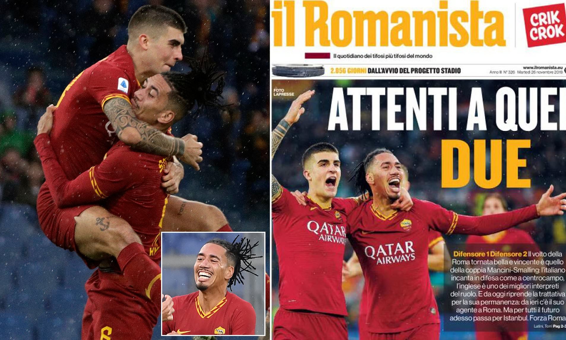 Smalling đạt phong độ tốt tại Roma Smalling đạt phong độ tốt tại Roma